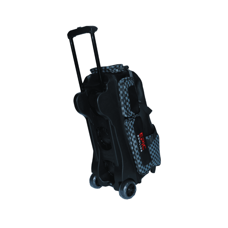 Epic 4 Ball Inline Superior Deluxe Black Slate Plaid Bowling Bag Epic