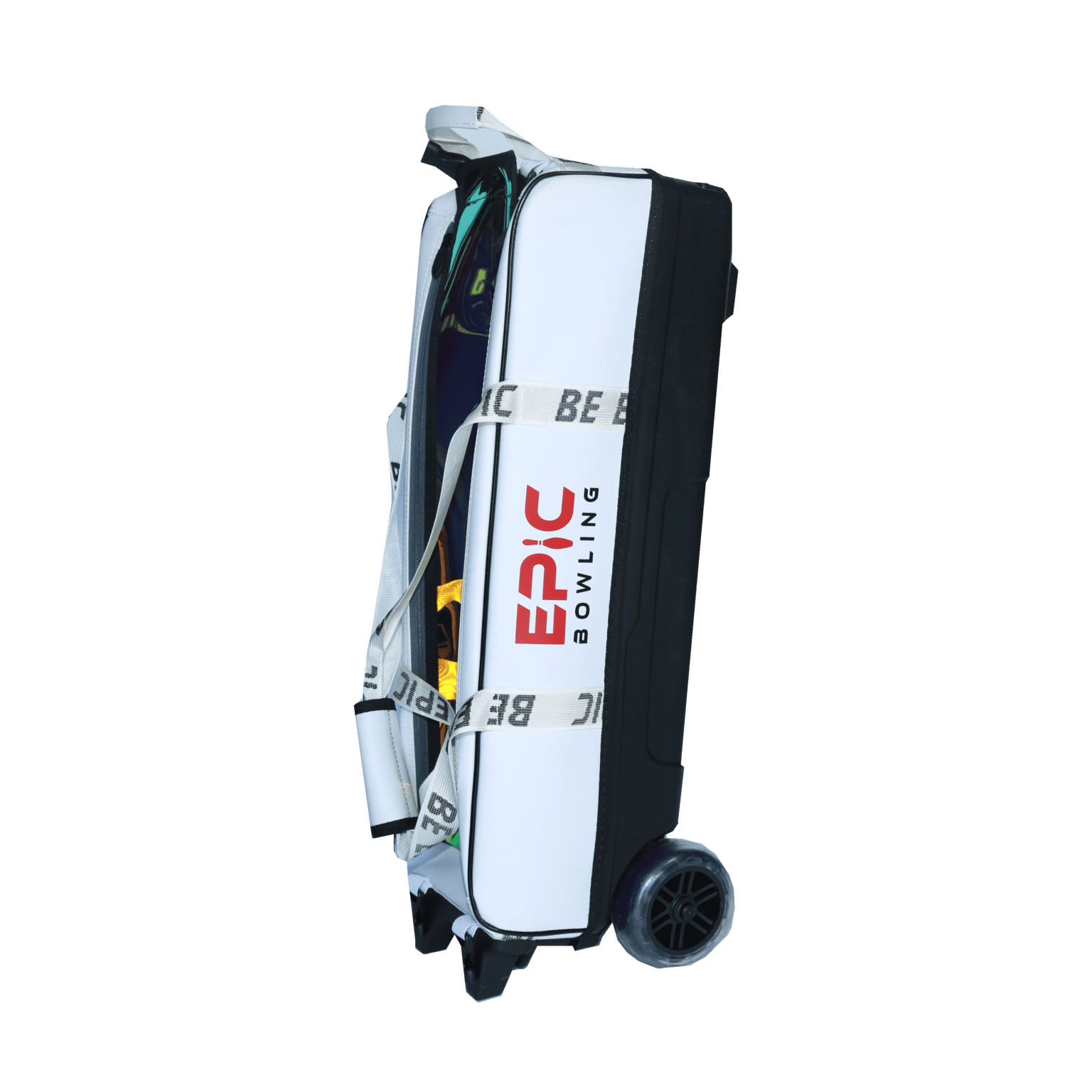 Epic 3 Ball Flash Triple Tote Deluxe White Bowling Bag Epic Bowling