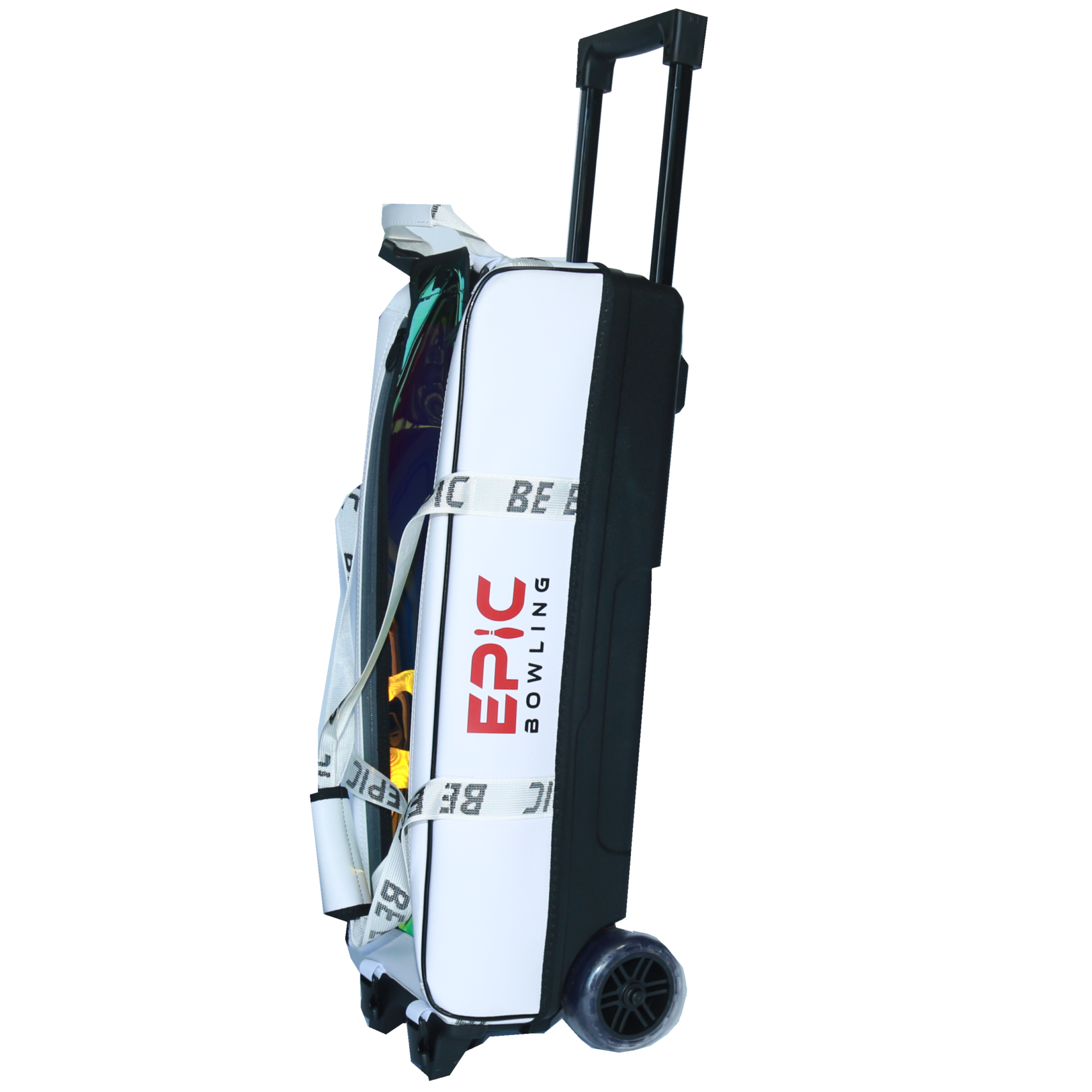 Epic 3 Ball Flash Triple Tote Deluxe White Bowling Bag - Epic Bowling  Products