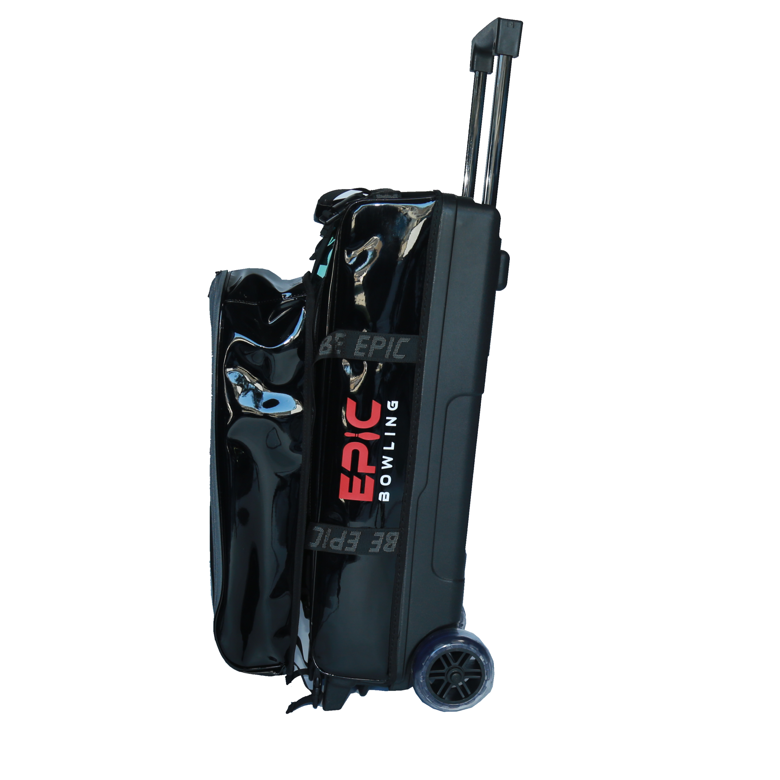 Storm 3 Ball Tournament Travel Roller/Tote Bowling Bag Black/Blue