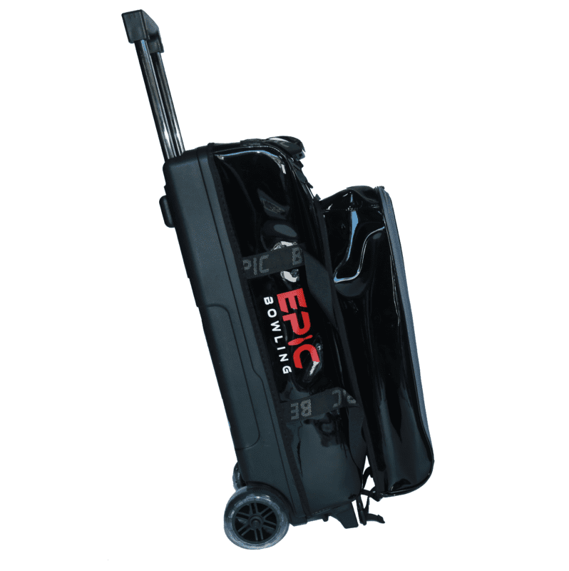 Epic 3 Ball Flash Triple Tote Deluxe Black With Pouch Bowling Bag
