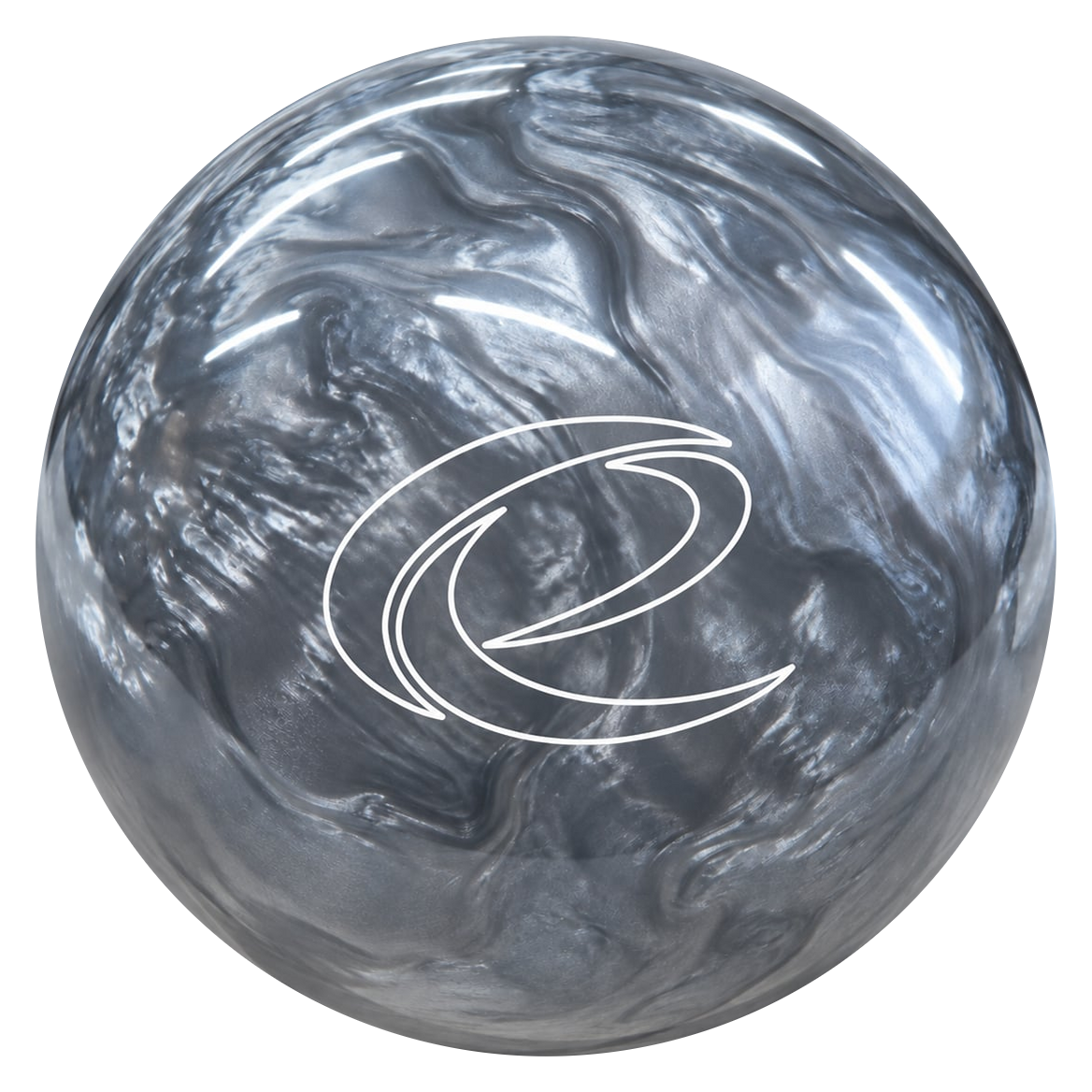 Epic Pin Ball Be Epic bowling ball showing the white Epic e logo