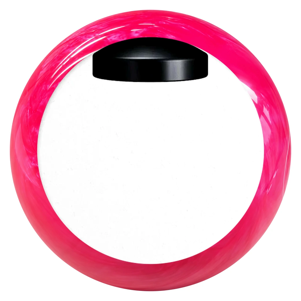 Cutaway view of the Epic Hot Pink Be Epic Bowling Ball showing its pancake core